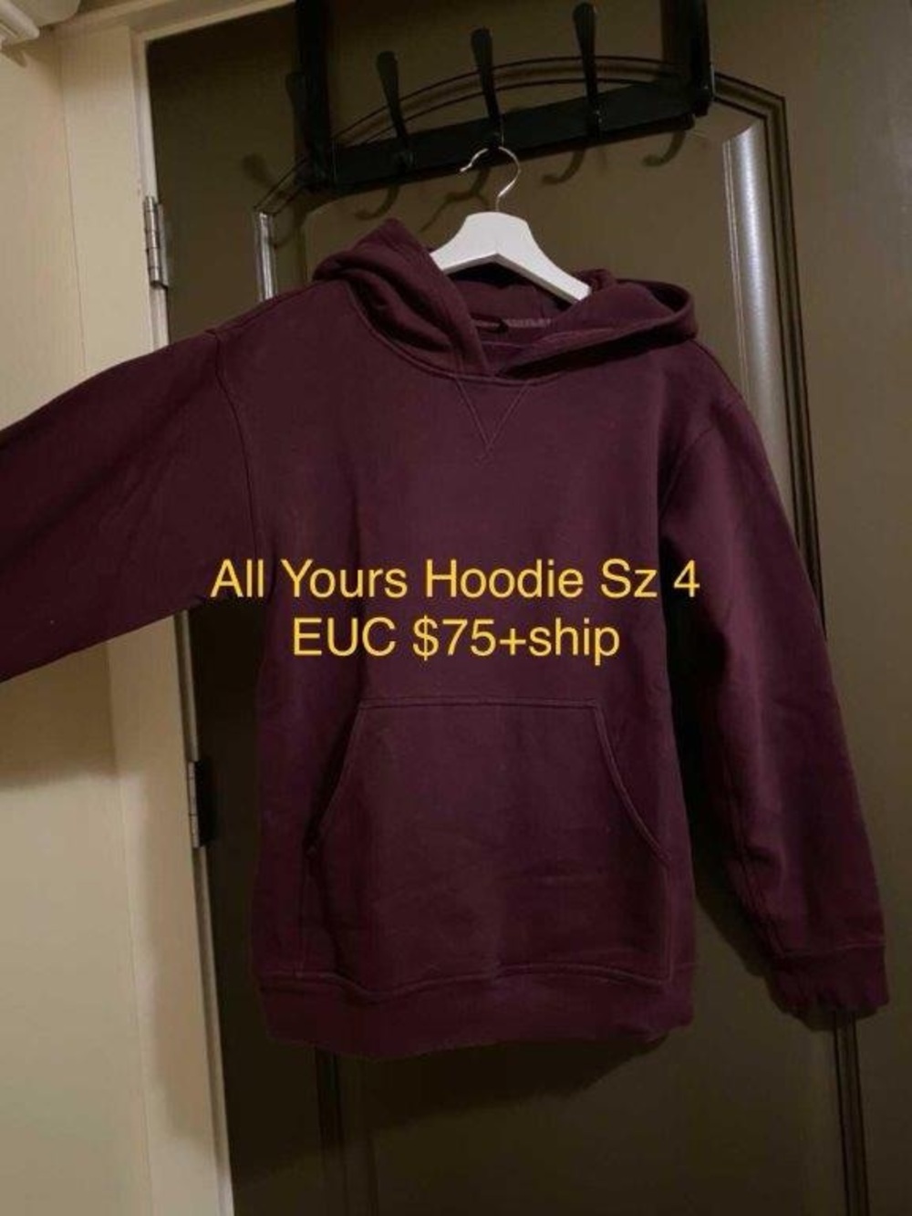 All Yours Hoodie - Deep Burgundy